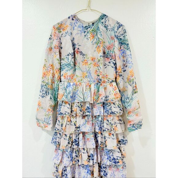 Annah Hariri Modest Ruffles Dress Size 2 - Picture 5 of 8